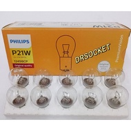PHILIPS 12498CP P21W 12V BA15s (1141) AUTO BULB SIGNAL LIGHT BULBS MENTOL LAMPU