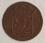 C829 , Koin VOC ZEELAND 1736 kondisi terpakai