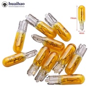 HUAIHAO 10Pcs W2W T5 12V 1.2W Car Halogen Lamp Instrument Lights Dashboard T5 LED Bulb Instrument La