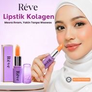 REVE [single] Lipstik Kolagen Lipgloss Lipbalm Ikut PH Darah Rawat Pelihara Bibir Gelap Kering Pucat