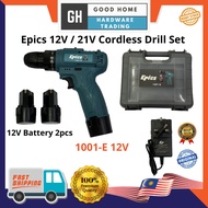 EPICS 12V / 21V Cordless Drill Set (Battery 2 pcs)