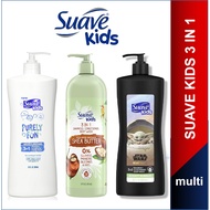 Suave Kids 3in1 Shampoo 3 in 1 Conditioner & Body Wash - Assorted