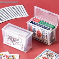 Adfz New Transparent Plastic Boxes Playing Cards Container PP Storage Case Packing Poker Game Card Box For Board Games SG