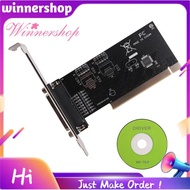 PCI to DB25 Parallel Port Expansion Card PCI Parallel Port Converter Adapter Controller for Desktop 