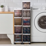 Transparent Gap Storage Cabinet Narrow Gap Home Refrigerator Gap Cabinet Multi-layer Storage Cabinet