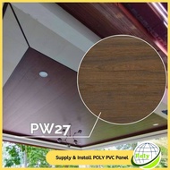 PVC Panel 6 FT Poly Ceiling & Wall Panel with Waterproof 30cm x 8mm PVC Ceiling Panel Board 3D Wall 