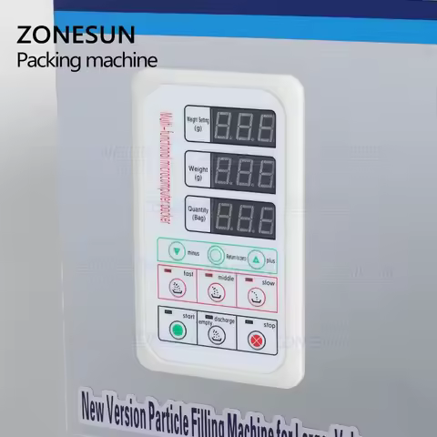 ZONESUN ZS-999 Granular Powder Weighing Filling Machine For Rice Seeds Coffee Bean