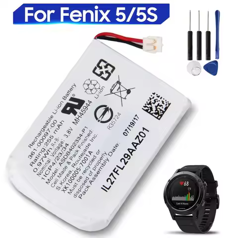 New Replacement Battery For Garmin Fenix 5 6 Fenix 5S 5X Forerunner 935 945 361-00097-00 361-00096-0