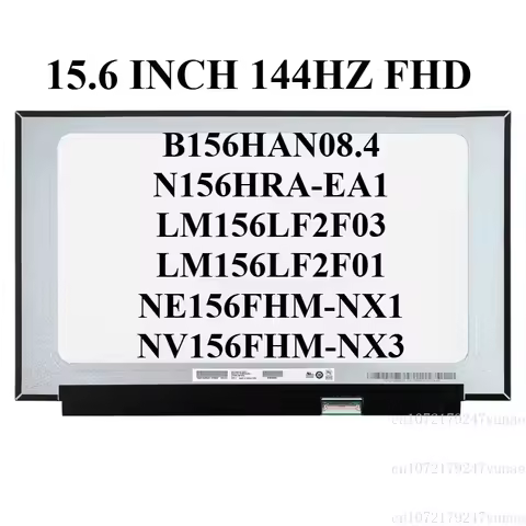 15.6" Display B156HAN08.4 N156HRA-EA1 LM156LF2F03 LM156LF2F01 NE156FHM-NX1 NV156FHM-NX3 Matrix Lapto