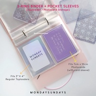 2-Ring Binder & Pocket Sleeves (Toploader / Photocard Binder Storage)