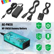 CHAAKIG NP-FW50 Cameras Accessories Power Cord Universal Dummy Battery for  Alpha A5100 A6500 A6400 