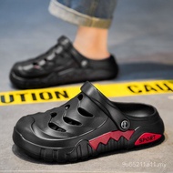 Croc Shoes Men's Summer Outdoor Home Slippers Casual Beach Sports Closed-Toe Slippers Men's Sandals 