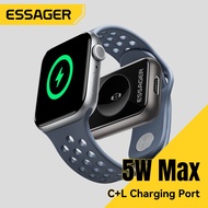 Essager 5W 2-in-1 Wireless Charger for Apple Watch Portable Type-C to for iOS