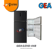 GEA G2HD-448 BLACK INOX 448L 2 PINTU G2HD448 INVERTER NO FROST MEDAN