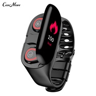 2 in 1 Multifunctional Earphone Stable Connection Silicone Bluetooth-compatible 50 Smart Watch Headset for Android for IOS