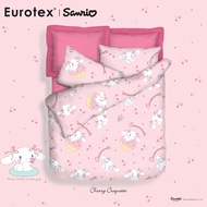Sanrio Cinnamoroll Bedsheet / Fitted Sheet Set / Summer Light Quilt 900 Thread Count Microluxe Cherr