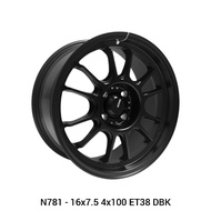 【Harga untuk 1pcs】 Konig N781 Hypergram 16x7.5 4x100 ET38 DBK ORI WHEEL Sport rim