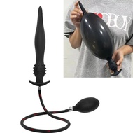 Inflated Anal Plug Separate Pump Expandable Big Butt Plug Prostat
