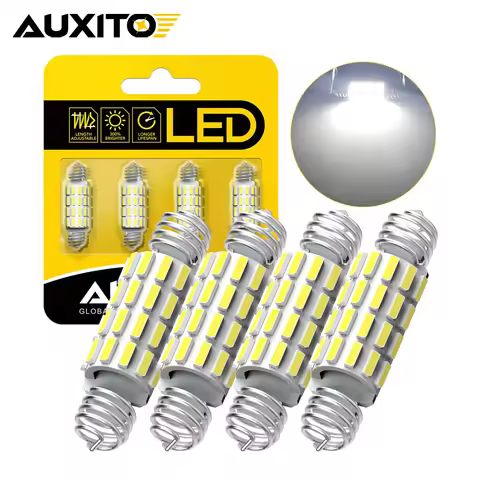 AUXITO 39mm 41mm 42mm LED Festoon Canbus C10W C5W LED Bulb Dome Lights Car Interior Light License Pl