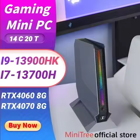 Office AI Gaming Mini PC Core i9 13900HX NVIDIA Geforce RTX4070 8G 32GB DDR5 Triple 4K Windows11 Pro