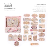 Retro Text Sticker Bag Garden Font Series Flower Font Versatile Hand Tent Pain Pack DIY Decorative S