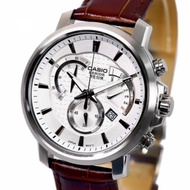 Casio Beside Men's Leather Strap Watch