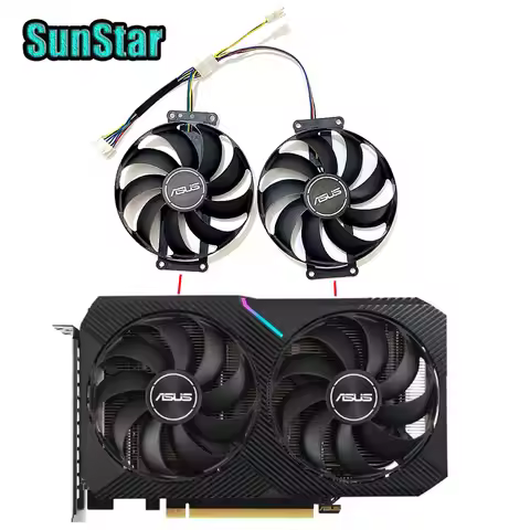 NEW FDC10H12S9-C 6PIN 87MM Graphics card Cooling Fan, For ASUS RTX 2060 2070 DUAL MINI OC GTX 1660 S