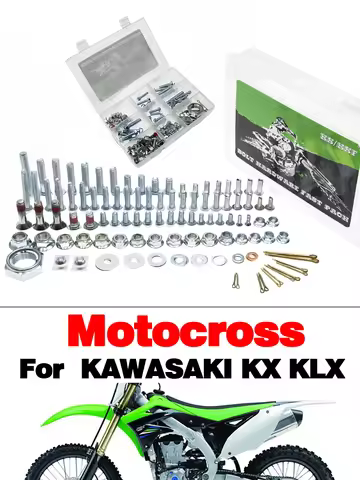 Motorcycl Hardware Bolt Full Plastics Fastener Kit For Kawasaki KX85 KX100 KX125 KX250 KX450 KX250F 