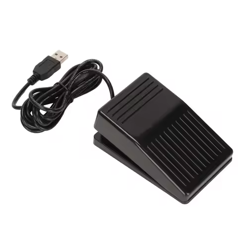USB Foot Switch Pedal Mechanical Switch Multifunctional Single Foot Switch Pedal with 2 Meters Cable