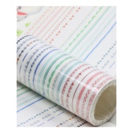 Thin Strip 3m Washi Tape Simple Striped Decoration Border Handbook Tape Border Decoration Handbook B
