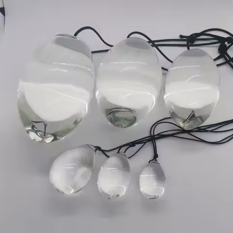 6size Big Glass Anal Ball Ass Plug Expansion For Man Dilator Female Masturbator Vagina Ball Egg Butt