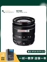 現貨 二手富士XF18-55 R LMWR微單人像風景廣角變焦掃街 光圈相機鏡頭