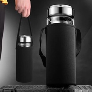 800ml/1000ml Premium Double Wall Borosilicate Glass Tea Cup with Infuser Heat Resistant Portable Bot