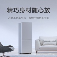 （in stock）Xiaomi Mijia185LDouble Open Two Doors Mini Refrigerator Household Power Saving Mute Frozen Refrigerated Rental Dormitory Small Apartment