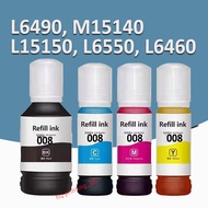 008 Pigment Ink Refill (Black/Cyan/Magenta/Yellow) Pigment Ink Bottle for Epson L15150 L6550 L6460 L