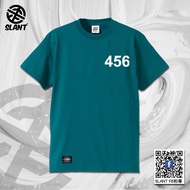 SLANT Squid Game Number T-Shirt 456 218 001 067 Double-Sided Printing Korean Drama