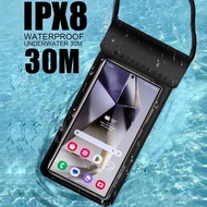 IPX8 Waterproof Phone Case For iPhone Samsung 7.2 Inch Universal Underwater 30M