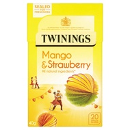 Twinings Mango and Strawberry Tea ทไวนิงส์ มะม่วงและสตอเบอรี่ ชาอังกฤษ (UK Imported) 2กรัม x 20ซอง