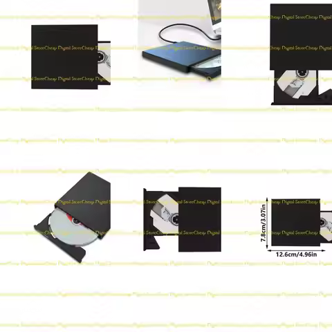 W3JB Speed USB External DVDs Drive CDs Burners Portable CDs DVDs Drive USB Type C Rewriter Stylish C