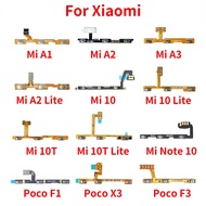 Power On Off Volume Side Button Key Flex Cable For Xiaomi Mi A1 A2 Lite A3 Mi 9 10 10T 11 Lite Pro Mi Note 10 Pro Poco F1 X3 M3