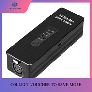 TECHCHIP-Phantom Power Supply 48V 12V Switch Rechargeable Portable for Condenser Microphones Mic Pre