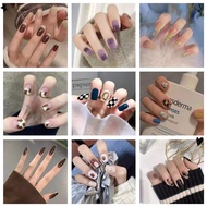 [24pcs] Fake Nail Finished Wearable Nail Patch Art Fashion Nail