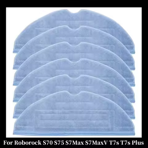 Mop Rags For Roborock S7 Part Mop Cloths For Roborock S70 S75 S7Max S7MaxV T7s T7s Plus Robot Vacuum