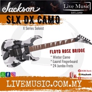 Jackson X Series Soloist SLX DX Camo Electric Guitar, Laurel FB, Winter Camo