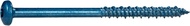 1/4" x 4" TorqueMaster Blue Ruspert Star Drive Pan Head Masonry Screws, 100 Pieces, Concrete Screws,