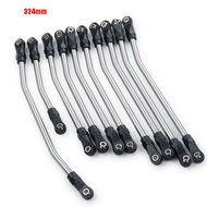 Stainless Steel Steering Link Rod Linkage Set for Axial SCX10 II III 90046 Gladiator 313/324/353mm W