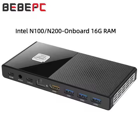 BEBEPC Intel N100 N200 WIFI6 4K 60HZ PCIE3.0 NVME intelAX201 5G BT5.2 ubuntu Linux Windows11 MINI PC