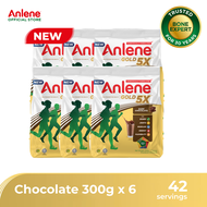 Anlene Gold Adult 5X Milk Powder Chocolate 300G x6