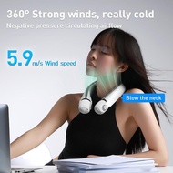 Portable neck fan 360 ° air outlet battery USB rechargeable bladeless personal cooling Office fans (