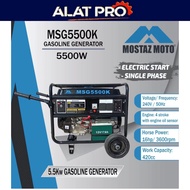 Mostaz Moto 5500Watt/5.5KW Gasoline 4-Stroke Generator with AVR system MSG5500K - Heavy Duty - 6 Mon